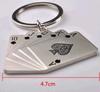 Special Classic 3D Poker 10JQKA Toilet Tool Model Key Chain Playing Card Keyring Keyfob Gift for Lover