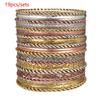 Bohemian-Style 12-Piece Multi-Layer Alloy Bracelet Set for Women