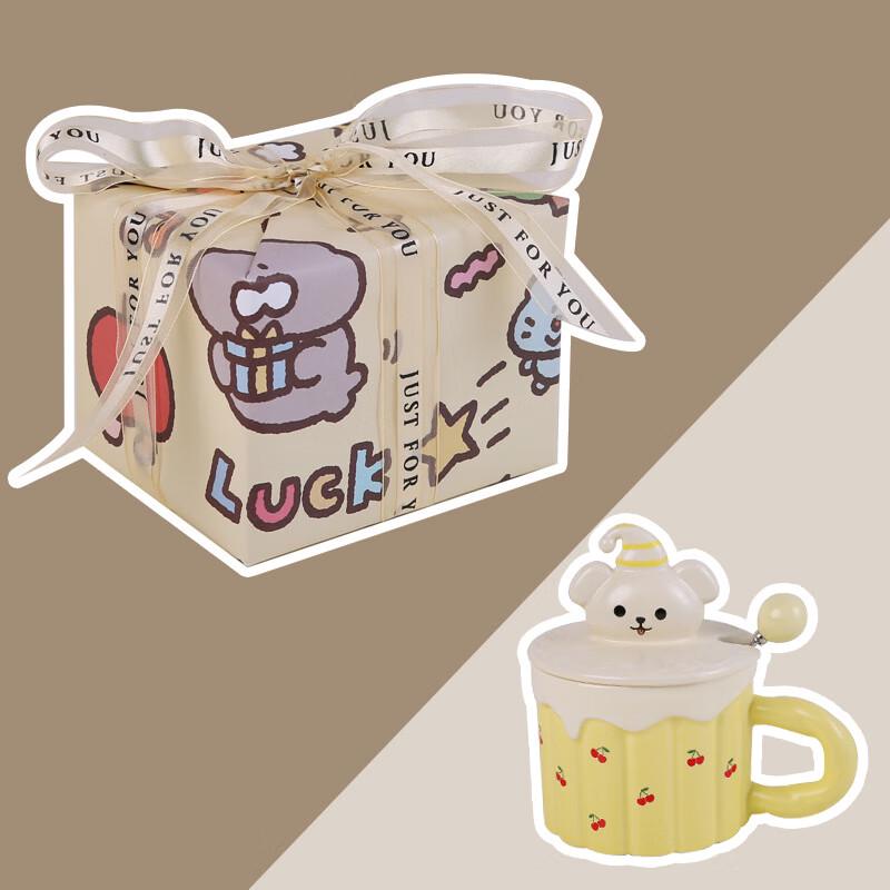 Minxun Cream Snow Bear Ceramic Gift Mug