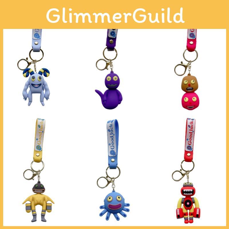 Cute And Fun Pvc Monster Keychain For Bags And Keys