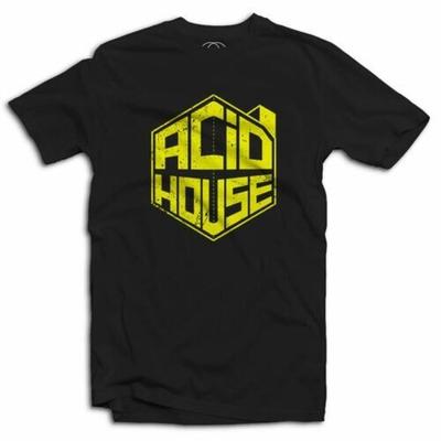 Μπλουζάκι με Λογότυπο Acid House - Rave Techno Μουσική EDM Old Skool
