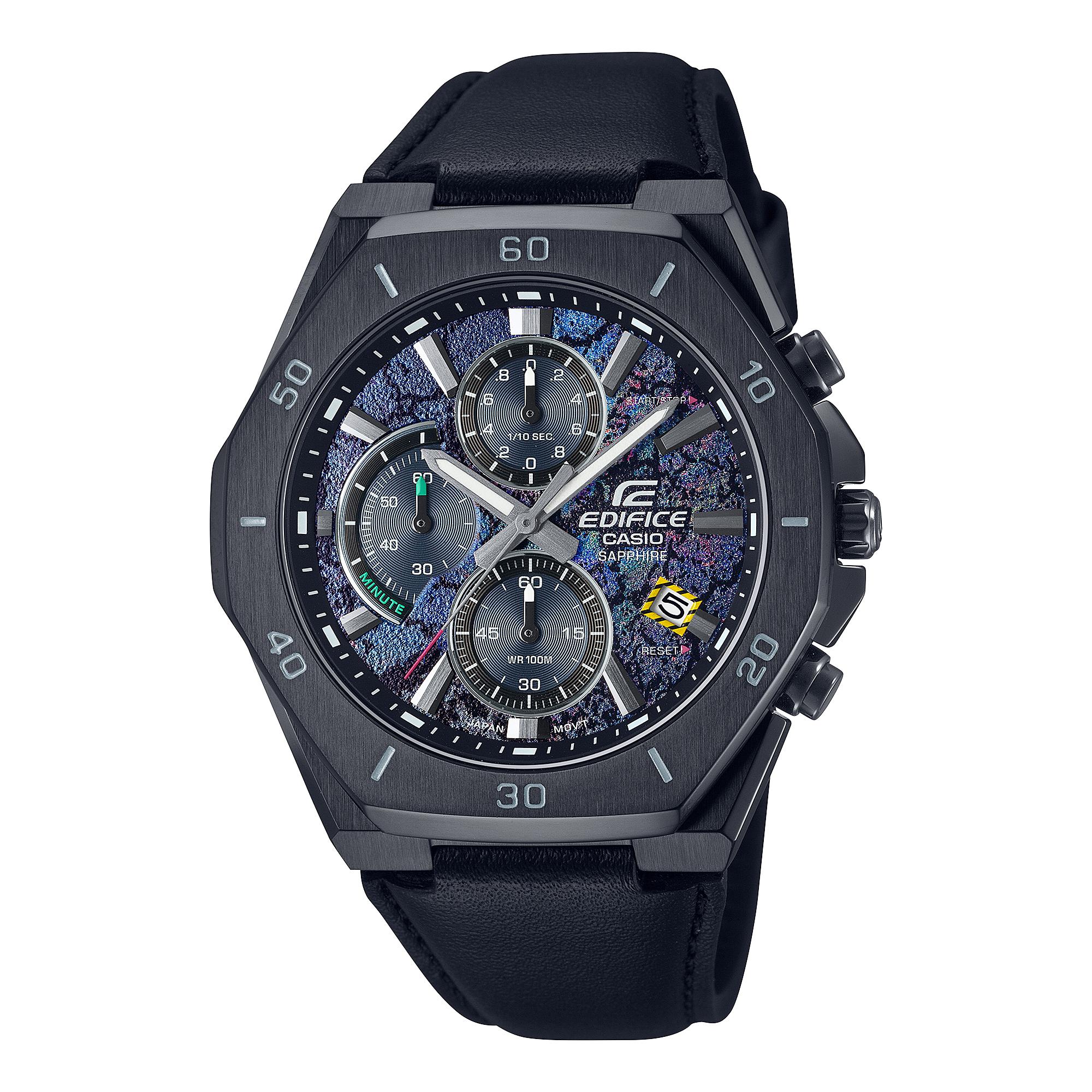 

Casio Edifice Cyberpunk Theme Neon Series Waterproof Business Quartz Watch Men watches Blue EFB-680CPL-1AVUPRC Black Purple Watch Dial