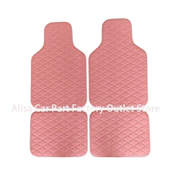 

4 шт. универсальные автомобильные коврики из искусственной кожи, автомобильные вкладыши для автомобилей, грузовиков, внедорожников, передние и задние коврики, защитная подушка для ног