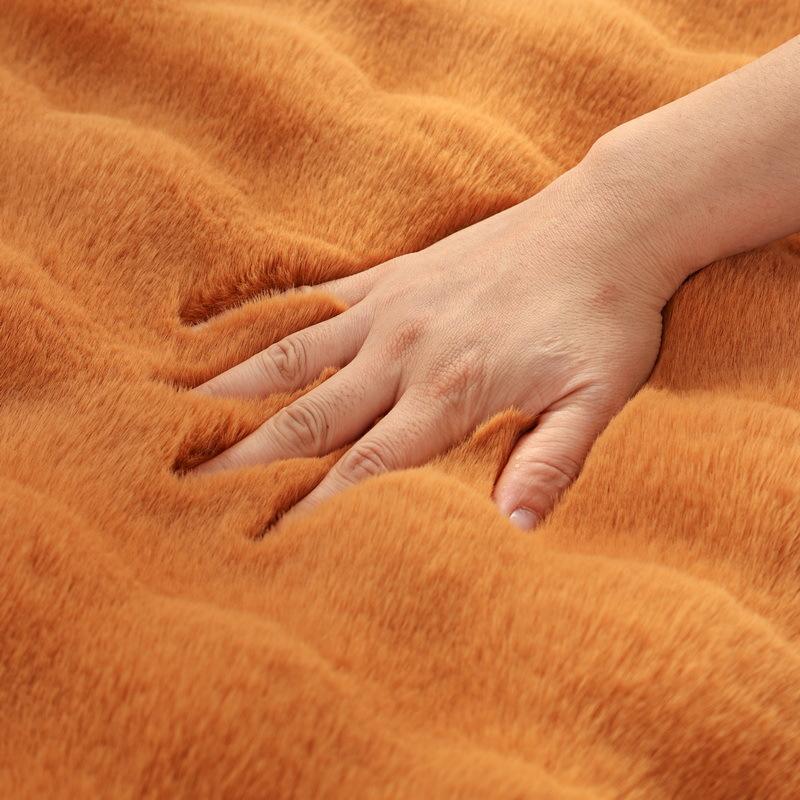 Tykke imitert kaninpels Plysjsofa Sklitrekk Sklisikker myk sofa Håndkle Sofapute til stue Moderne hjemmeinnredningsmatte