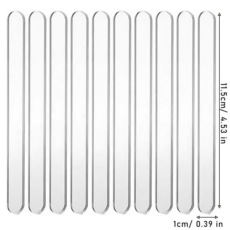 

100/10pcs Acrylic DIY Popsicle Sticks Transparent Gold Popstick for Ice Cream Cakesicle Candy Creamsicle Mould Party Decor Gifts 10pcs прозрачный