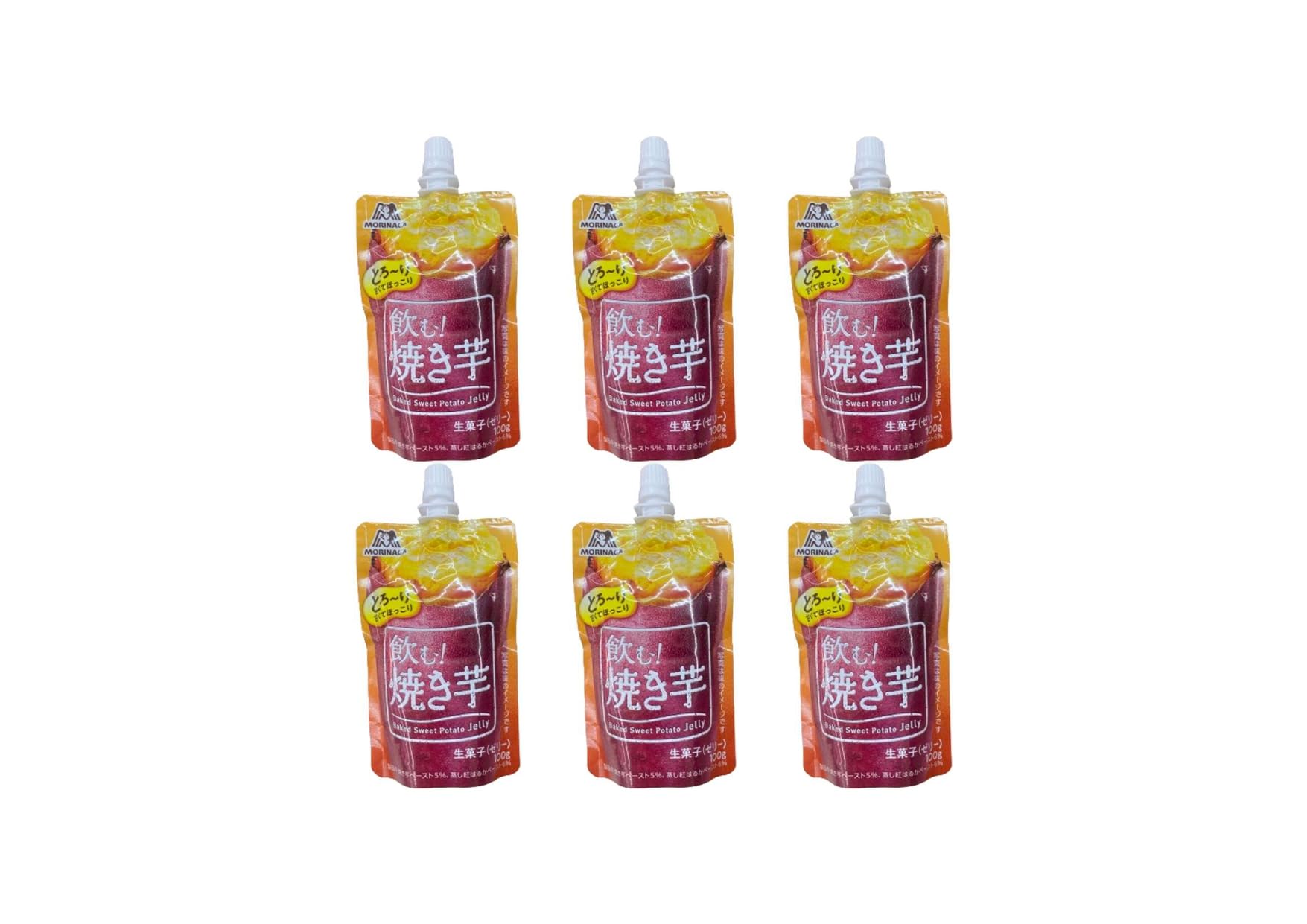 

Drinkable Roasted Sweet Potato Jelly 100g x 6 Smooth and a delicious sweet [Trial Offer] pouches. creamy, treat.