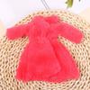 Plush Clothing Accessories Mini Nightgown Party Dressing Long Coat Winter Overcoat