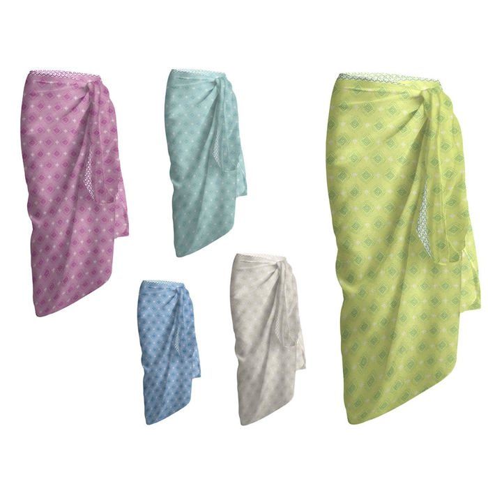 Pareo asciugamano da spiaggia - Jose Albero Puerto - Remann - 100x180 cm - Multicolore - Cotone - Jacquard - Lavaggio a mano chiaro