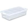 Carry-on Storage Stacker, AA-740S, 40cm W X 74cm D X 17cm H, Made In Japan, Clear/White