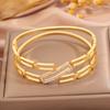 Fashionable Wide Version Hollow Square Titanium Steel Women’s Elegant Versatile Design and Temperament Bracelet