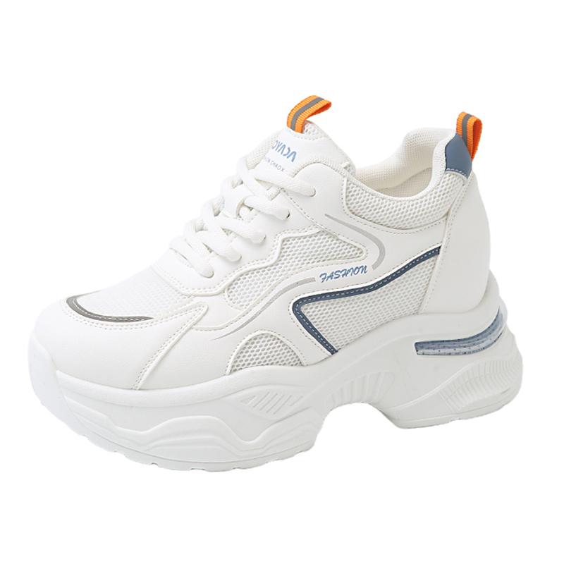 Fashion Chunky Platform Sneakers for Women Thick Bottom Non Slip Sports Shoes Woman 2025 Spring Autumn Fashion Breathable Dad Sneakers