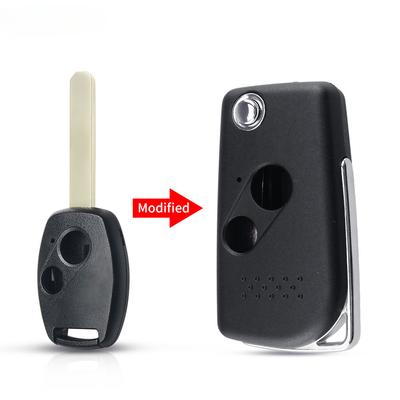 For Honda Accord Civic CRV Pilot CITY Jazz FR-V Flip Folding Modified Key Fob 2/3 Button CR-V 2007