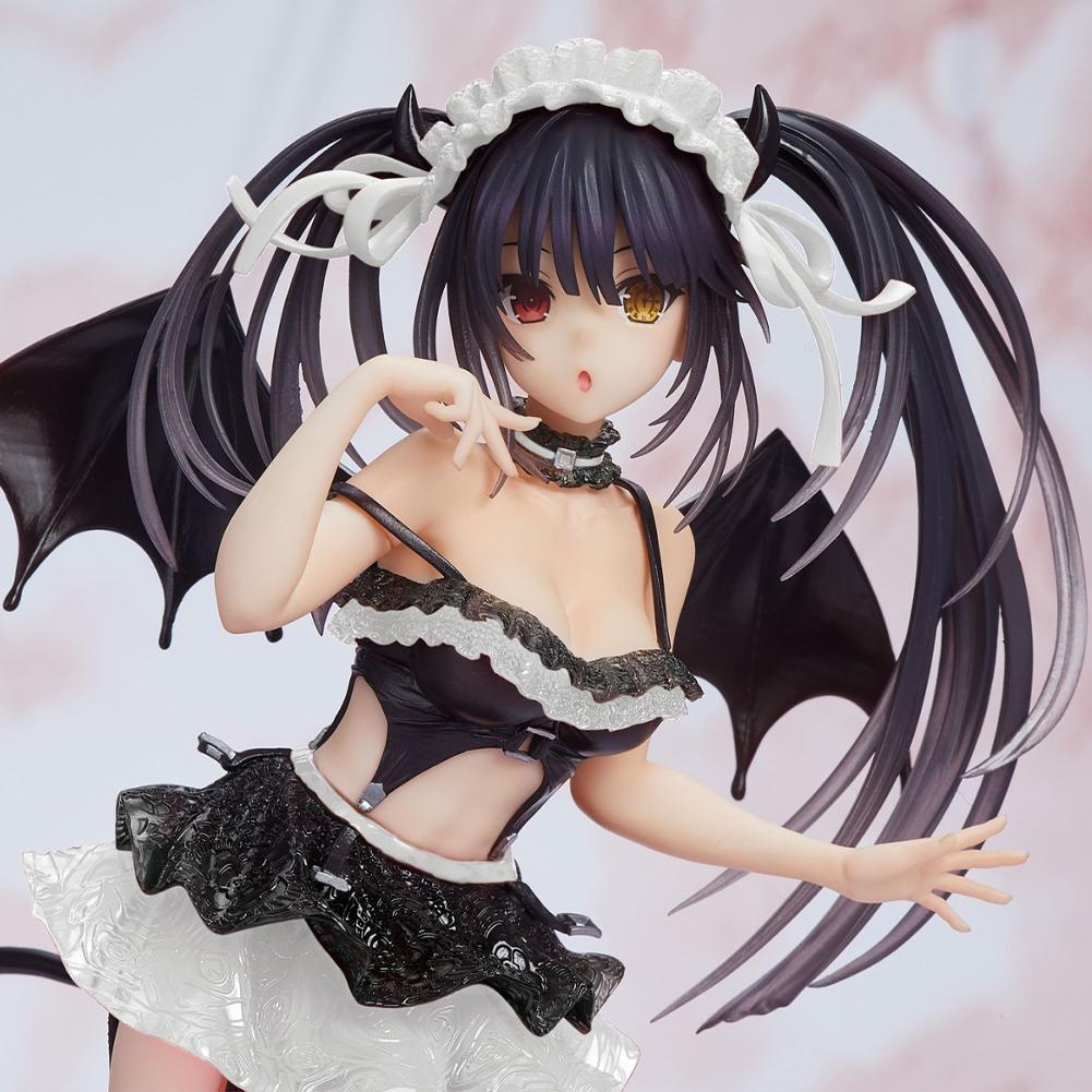 Anime Tokisaki Kurumi Figure Black Devil Swimwear Statue Model Doll Collection Desk Decora Adult Gift Colorful Action Poseable Articulated Scale