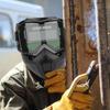 Automatisk mörkläggande svetshjälm med avtagbar svetshjälm med bländskydd för lödning Metallarbete Fabrik Professionell svetsare Skydd