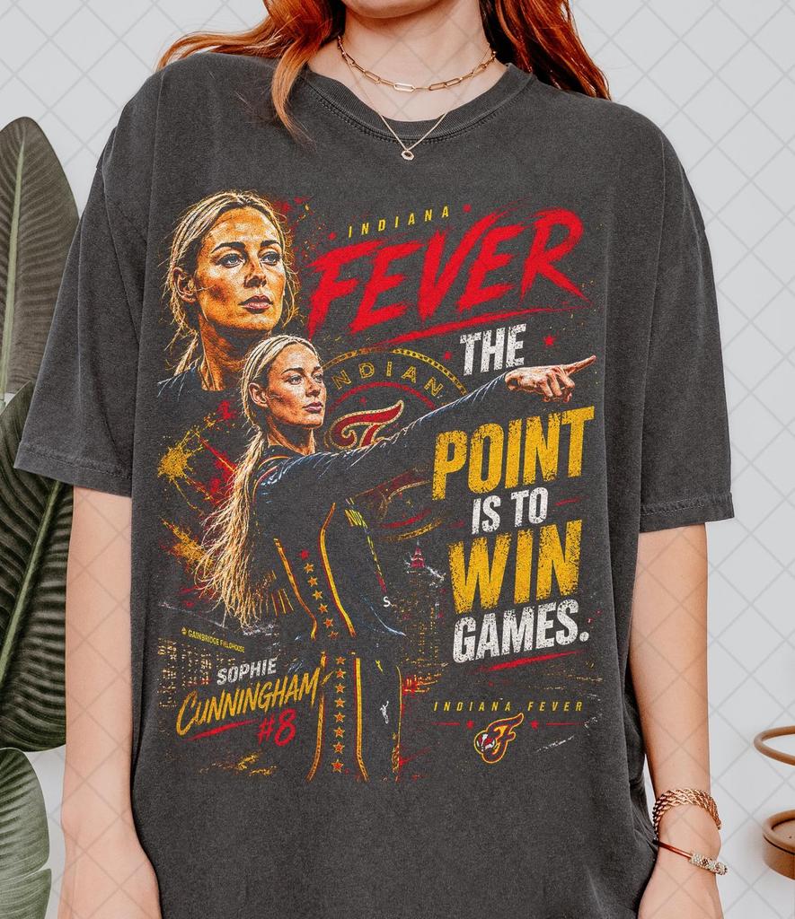 T-shirt vintage Comfort Colors Sophie Cunningham, T-shirt The Point Is To Win Game, Cadeau pour Homme & Femme T-shirt Unisexe