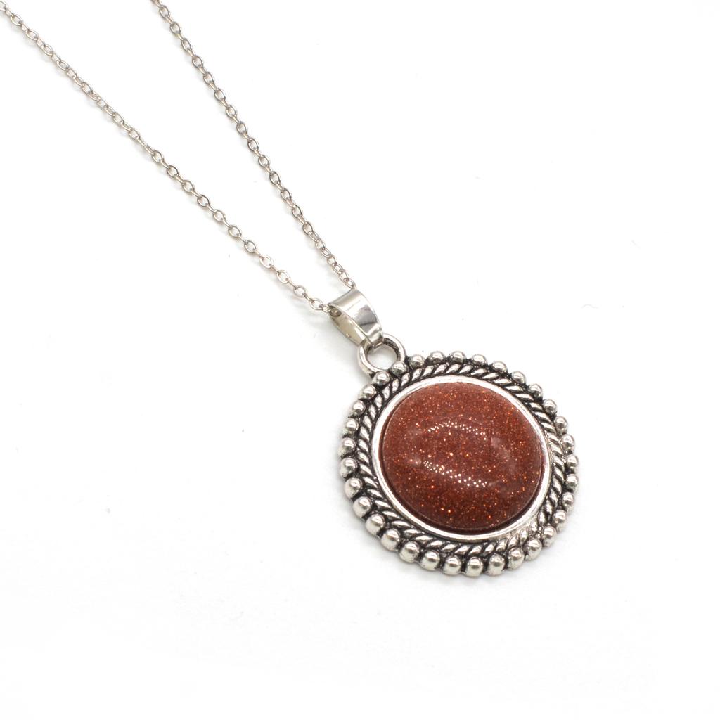 JOYA GIFT Valentine's Day Gifts Chinese Classical Natural Gemstone Women's Necklace Pendant, Aristocratic Lady's Elegant Pendant