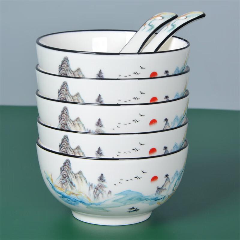 JIN MING LI Serene Years 10-Piece Ceramic Dinnerware Set