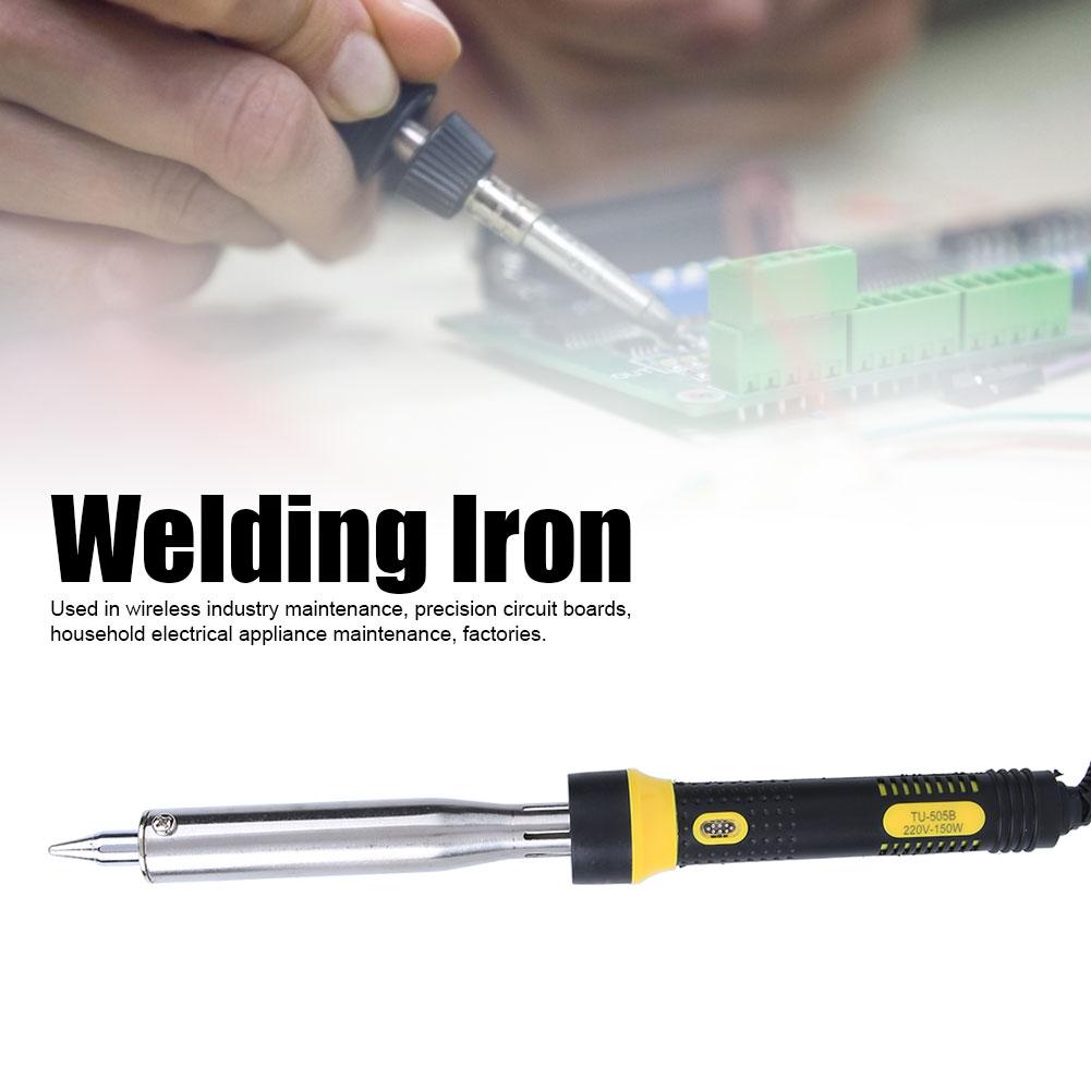 TU?505B Straight Tip Electric Soldering Iron Hand Solder Welding Tool  150W