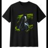 Airbrush Connemara Pony in the Swamp Horse Lover Mens T-Shirt Black 100% Cotton