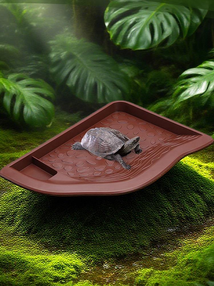 Reptile Water Dish Fish Tank Decoration Large Landscape Pool Bowl for Aquarium Bearded Dragon Aquatic Climbing Pet Turtle Home