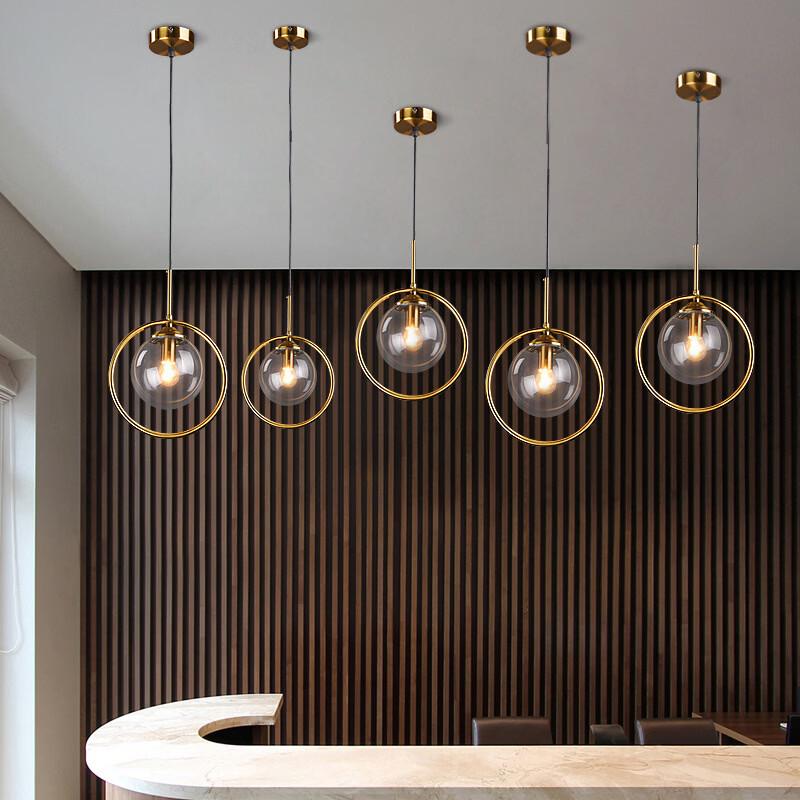 Oeny Classic Round Glass Pendant Lamp