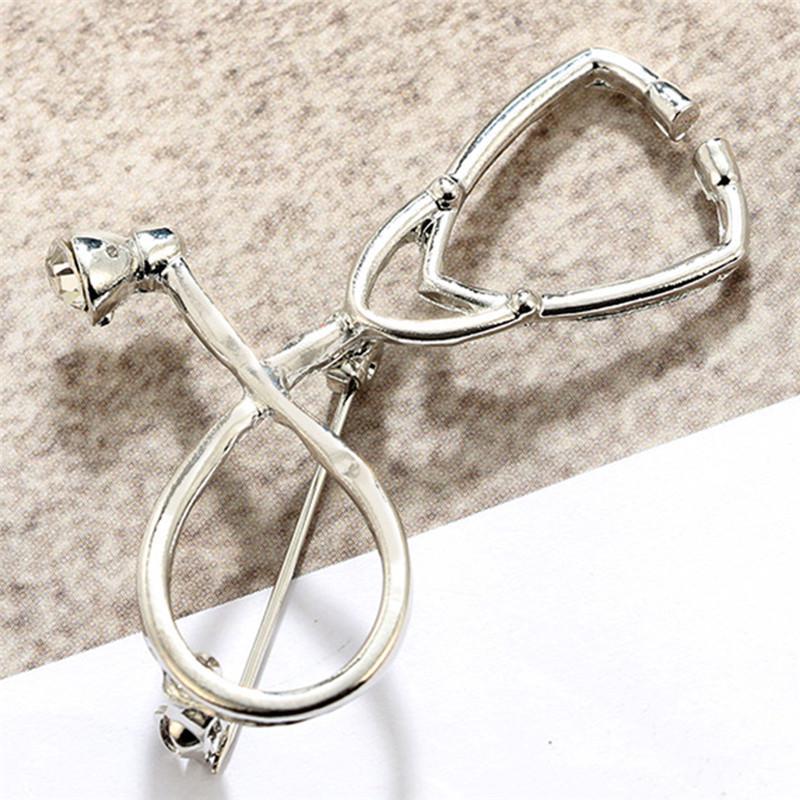 Doctor Nurse Stethoscope Brooch Pins Physician Medical Student Graduation Gift