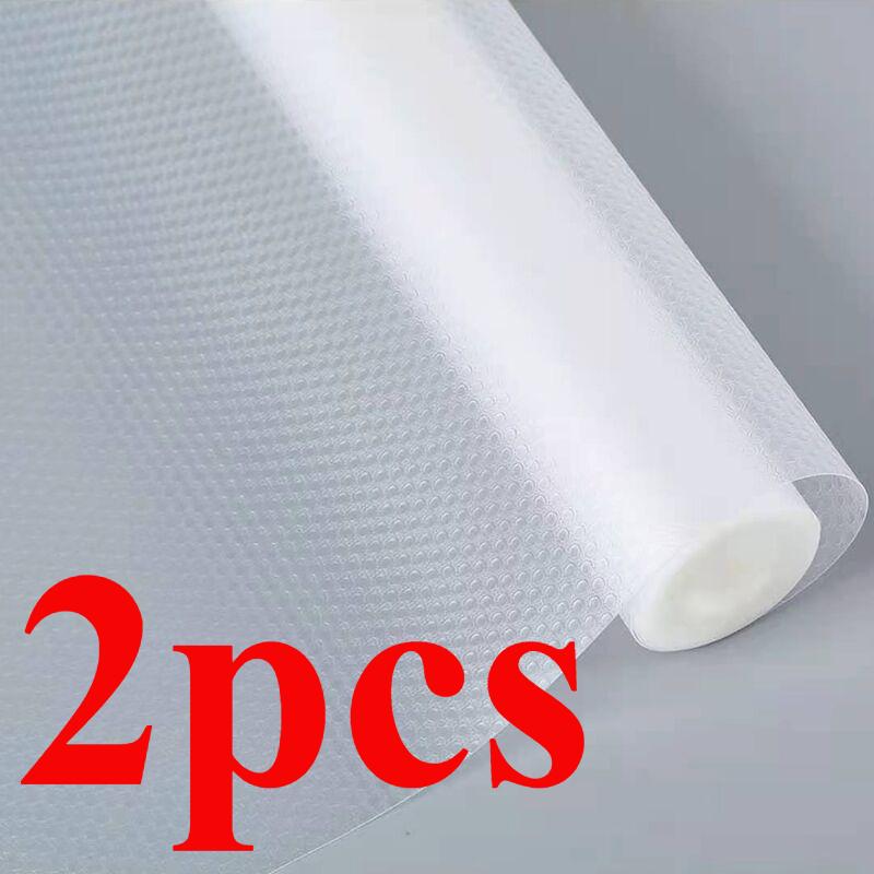 Cabinet Liners Non Slip Waterproof Clear Kitchen Drawer Shelf Liner Non Adhesive Mat for Fridge,Dresser, Wire Shelf,Cupboard