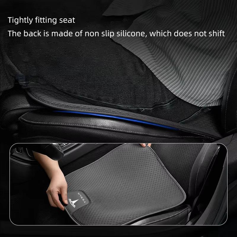 AMJ1 Car Ice Silk Seat Cushion Cover For Tesla Model 3 S X Y Juniper Breathable Comfortable Seat Cushion Pad Car Interior Accessories
