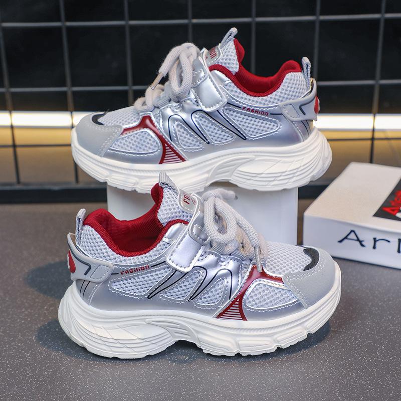 

Classmate 2025 Autumn Middle School and Older Children Mesh Boys and Girls Fashion Casual Sneakers Daddy Shoes 26-31 yards whole box shot 48 pairs