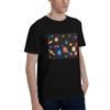 Solar System Space Planets Universe Men TShirt Plus Size T Shirts Mens Crew Neck Cotton Tees Short Summer Male