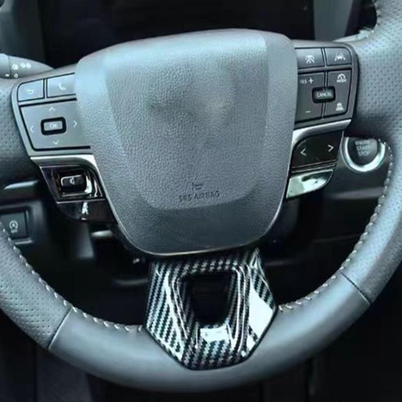 For Toyota CHR C-HR 2024 2025 ABS Carbon Fiber Center Console Steering Wheel Decorative Button cover trim Interior Accessories