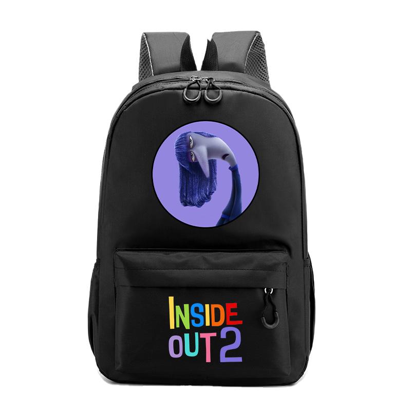 Inside Out 2 Joy Sadness Backpack Boys Girls Child Cartoon Anime Knapsack Cute Student Schoolbag Canvas Bag Kids Gifts