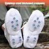 10 Studs Shoes Spikes Cover Anti-Skid Stretchable Snow Spikes Shoes Ice Gripper Shoe Spike Snow Crampon Cleats Outdoor
