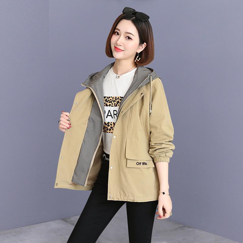 Large Size Women's Casual Windbreaker - Thick Jacket for Spring, Autumn, and Winter, 2024 New Trend