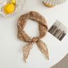Silk scarf new atmosphere floral headscarf multi-functional decorative scarf small scarf waist rhombus silk scarf