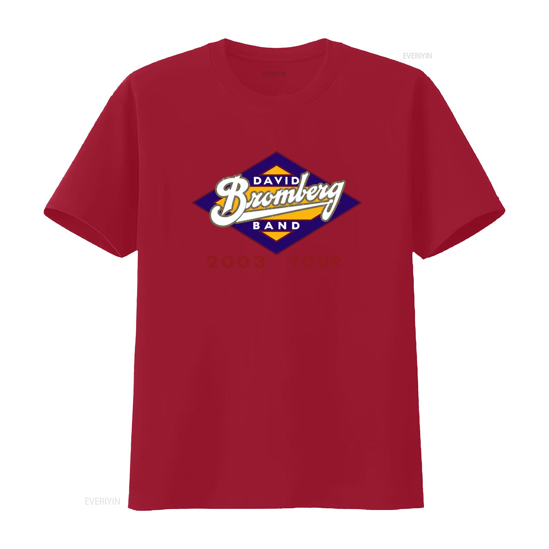 David Bromberg Band 2003 Tour Vintage T Shirt for Men Retro Style Rock vintage Washed Casual fashion Slightly Stretched S