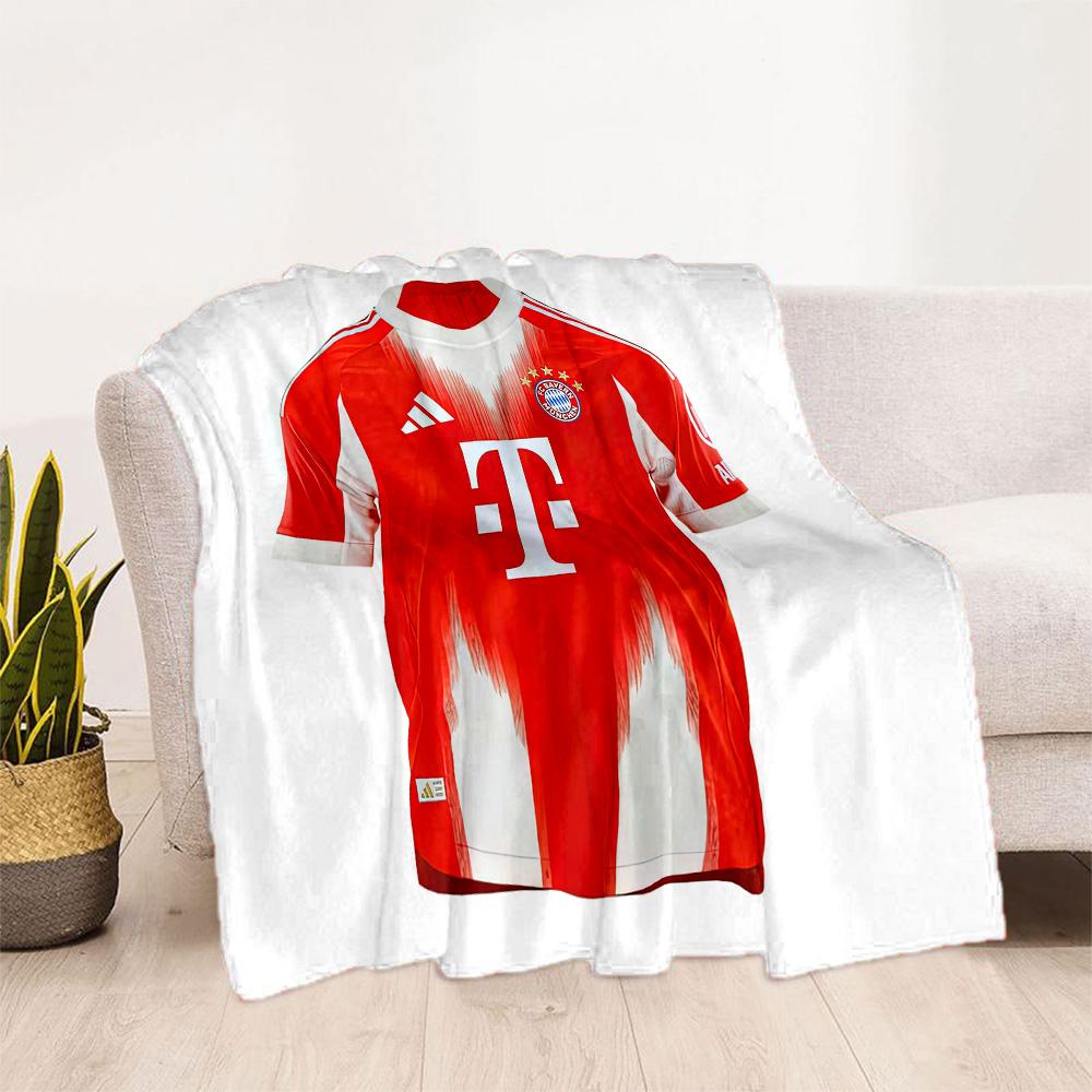 Bayern Munich Blanket Durable Comfort Suitable for Bed Livingroom Bedding Four Seasons Universal Digital Print Birthday Christmas Gift Blanket