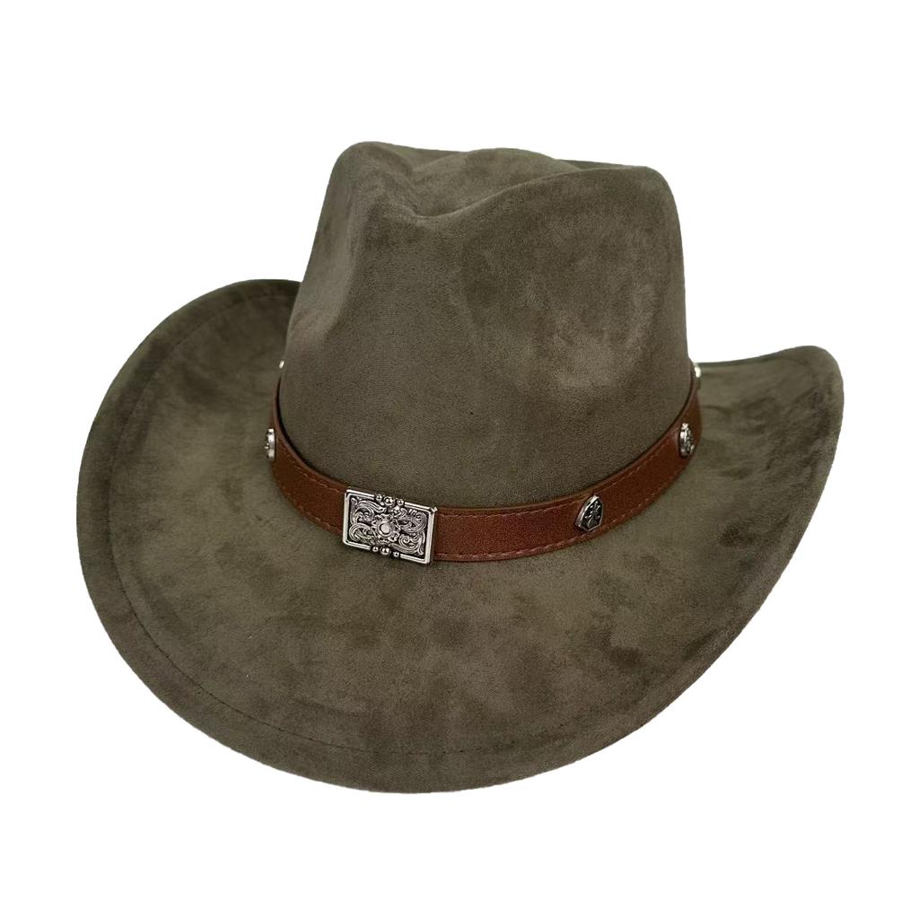 Verzogener Rand Bow Western Cowboyhut Amerikanischer Woll-Zylinderhut Herbst- und Winterfilzhut Europäischer und Amerikanischer Stil Vielseitiger Jazzhut