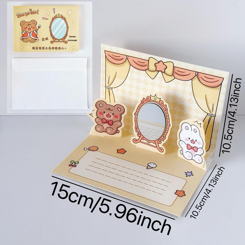 3D Magic Mirror Greeting Card: Fairy Tale Surprise Birthday Gift