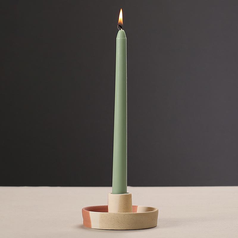 Nordic Ceramic Aroma Candle Holder Jewelry Dish - Unglazed Home Decor Ornament