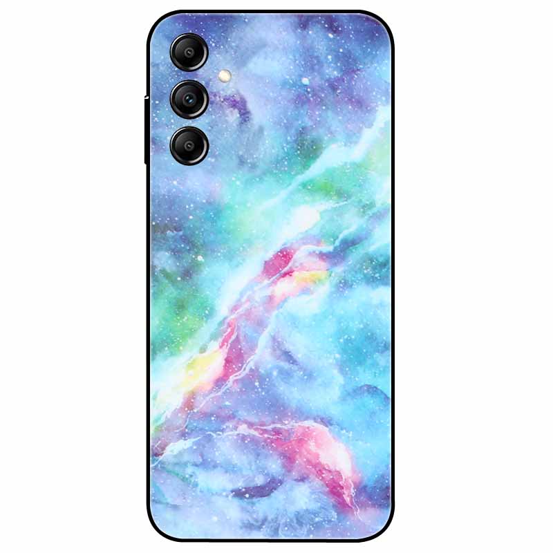 Hülle Für Samsung Galaxy A54 5G A34 A24 S23 Hülle Blume Marmor TPU Weiche Silikonhülle für GalaxyA54 A 34 Bemalte Handyhüllen