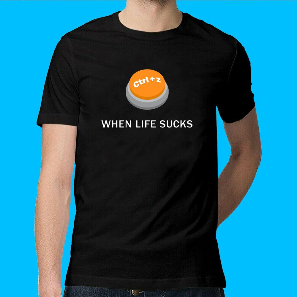 

Футболка унисекс When Life Sucks Just Ctrl Z S
