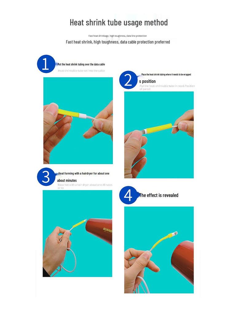 Clear Heat Shrink Tube Insulation Sleeve, Size: 1-100mm