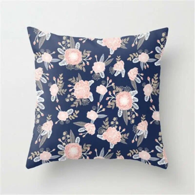 Classic Floral Unique Pillowcase Sofa Bed Home Decor Throw Cotton Car Chair Beautiful Linen Delicate