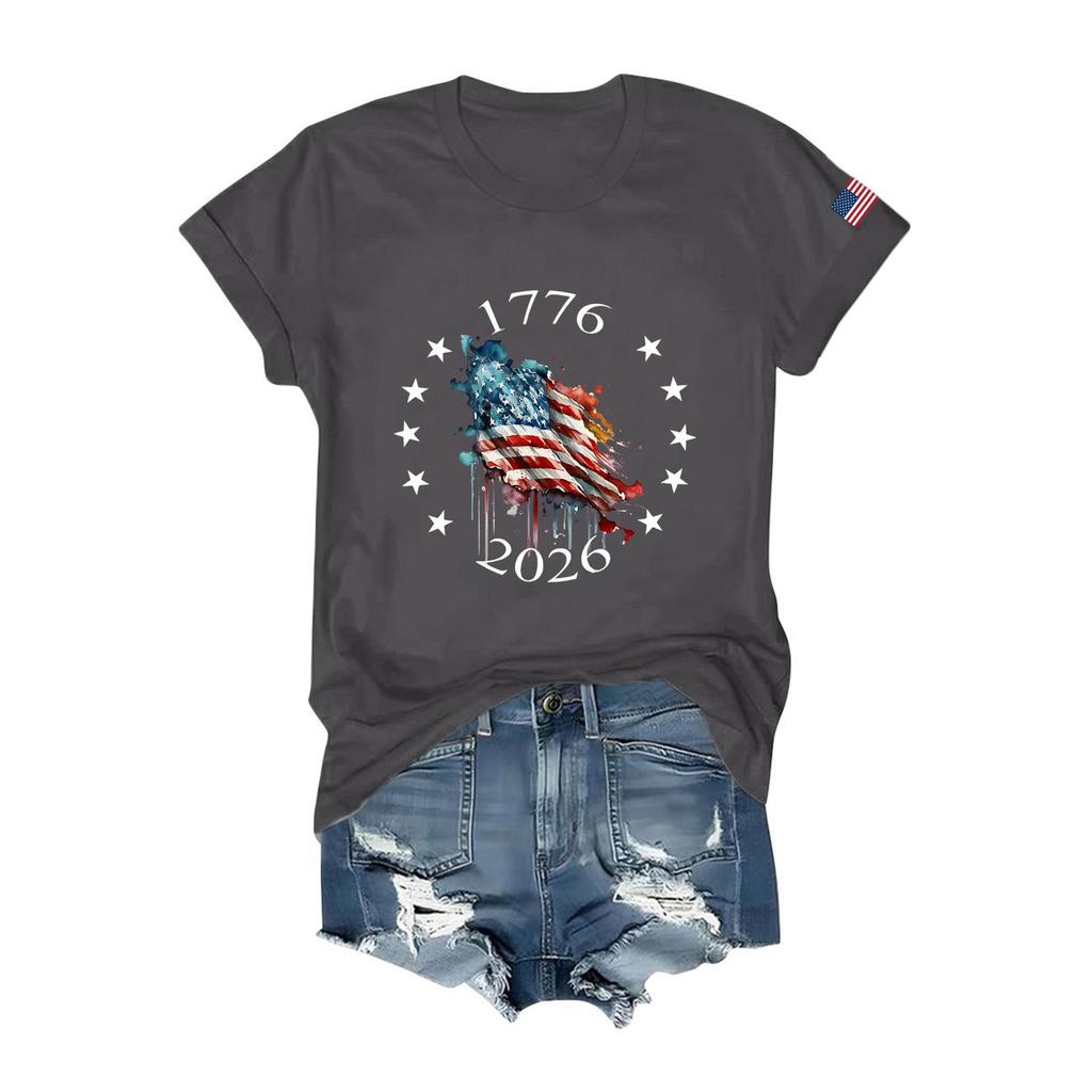 Damskie Koszulki Koszulki z Krótkim Rękawem Swetry Topy Bluzki Letnie Wiosenne