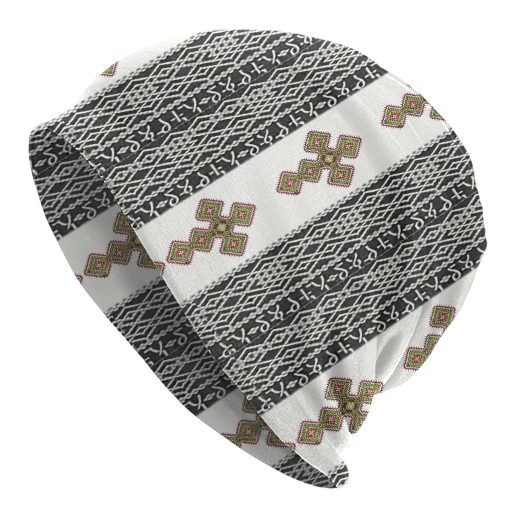 Custom Ethiopian Habesha Art Bonnet Hat Knitting Hat Unisex Women Cool Unisex Winter Warm Beanies Cap