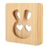 3D Wooden Night Light Rabbit Shape LED Beads Energy Saving Hollow Decorative Desk Light for Bedroom