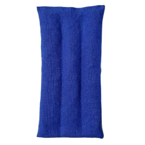 

Haoa Maifan Stone Eye Pillow, Big Size 10, 250g, Far Infrared, Microwaveable, Made in Japan, Washable and Reusable (Blue)