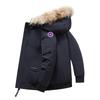Men's Short Goose Down Winter Jacket - 80% White Duck Down, Warm & Thickened, Pilot Style, Couple's Option Available