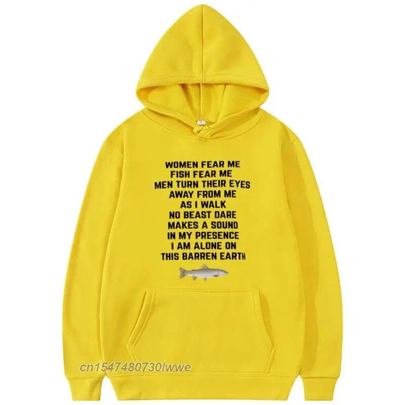

Женская толстовка Fear Me Fish Fear Me унисекс/женская модный стиль толстовки для пар Harajuku уличная одежда аниме унисексга толстовка с капюшоном XL